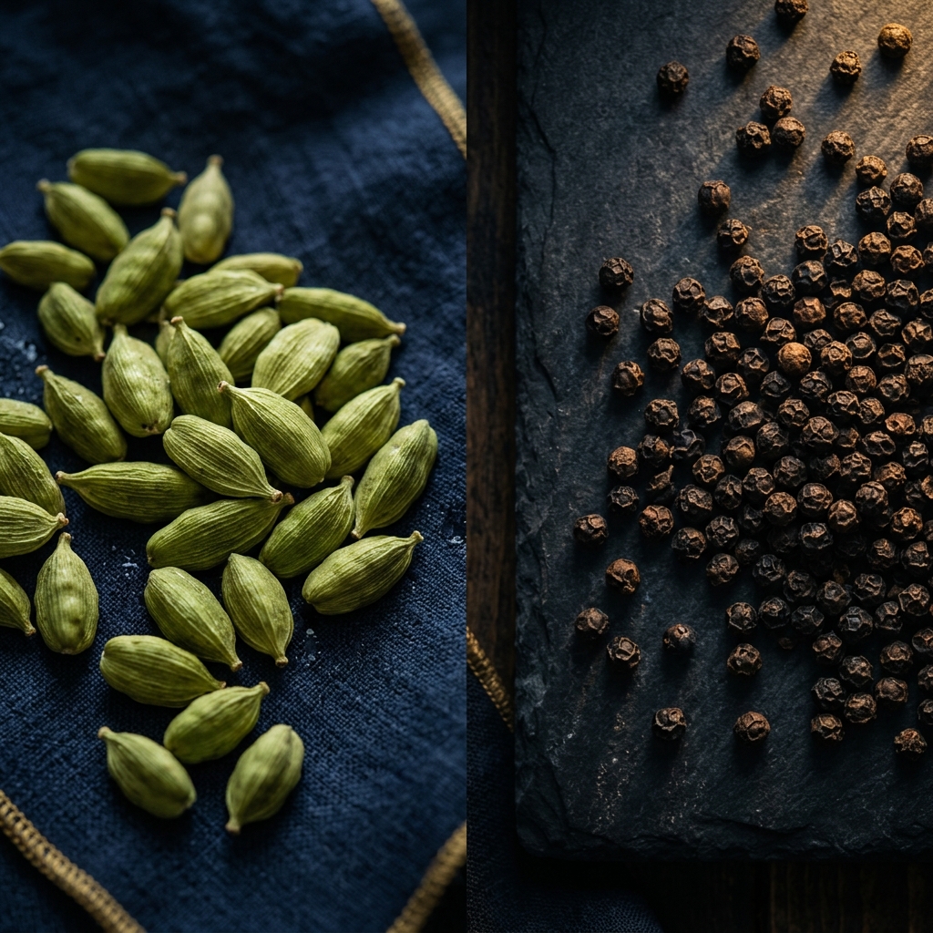 Premium Cardamom and Black Pepper Spices